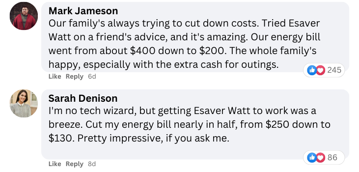 Esaver Watt reviews Facebook